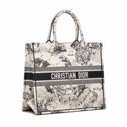 Large Dior Book Tote Latte Toile De (42 X 35 X 18.5 Cm)