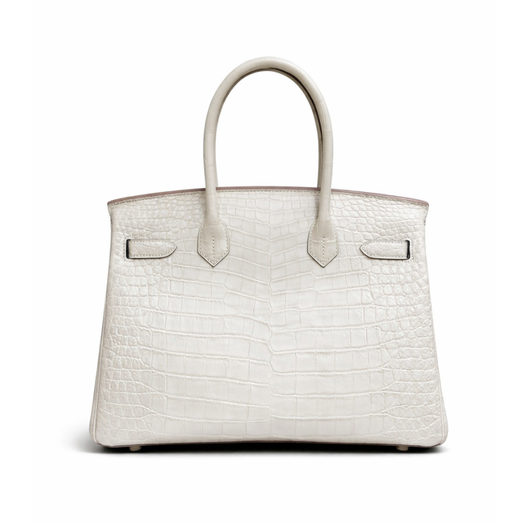 Hermes Birkin 35 Blanc Crocodile Palladium Hardware - Image 2