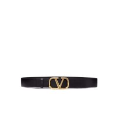 Dior Leather Belt With D Logo Black 35Mm - 80 Eu 95 Cm