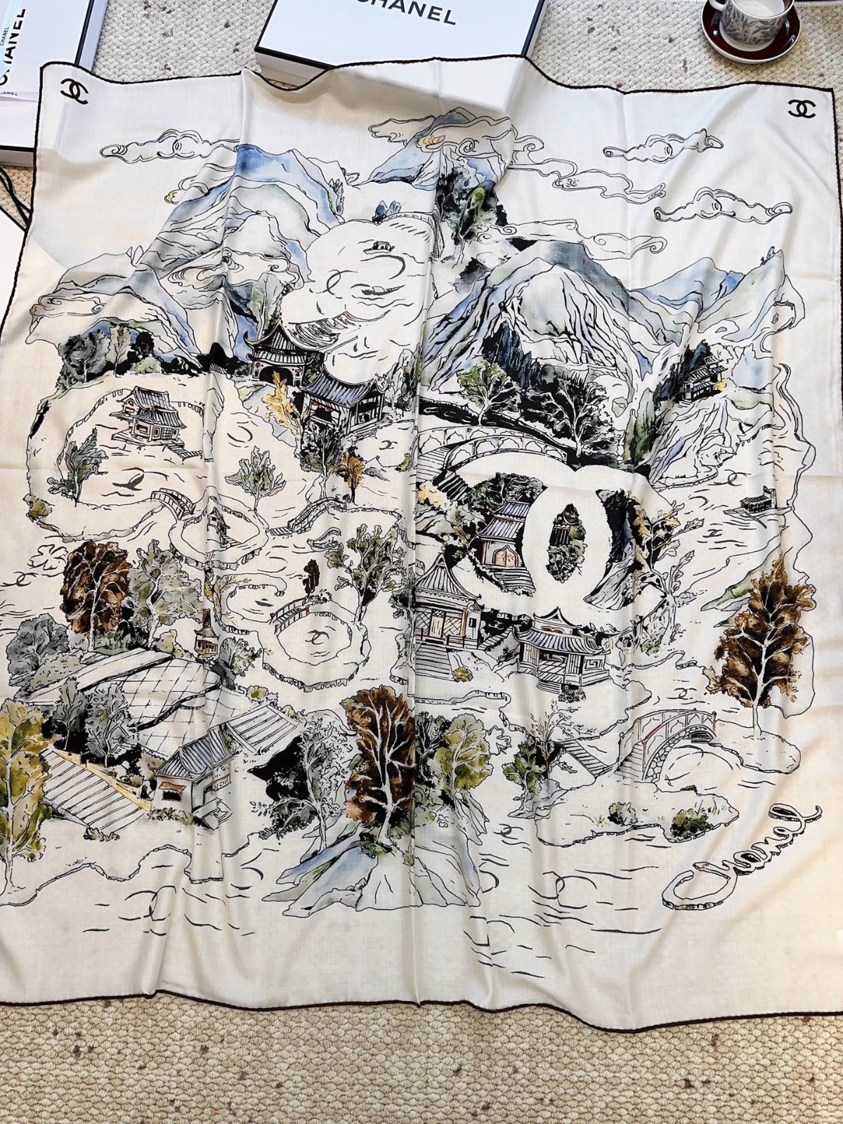 Chanel silk scarf - Image 2