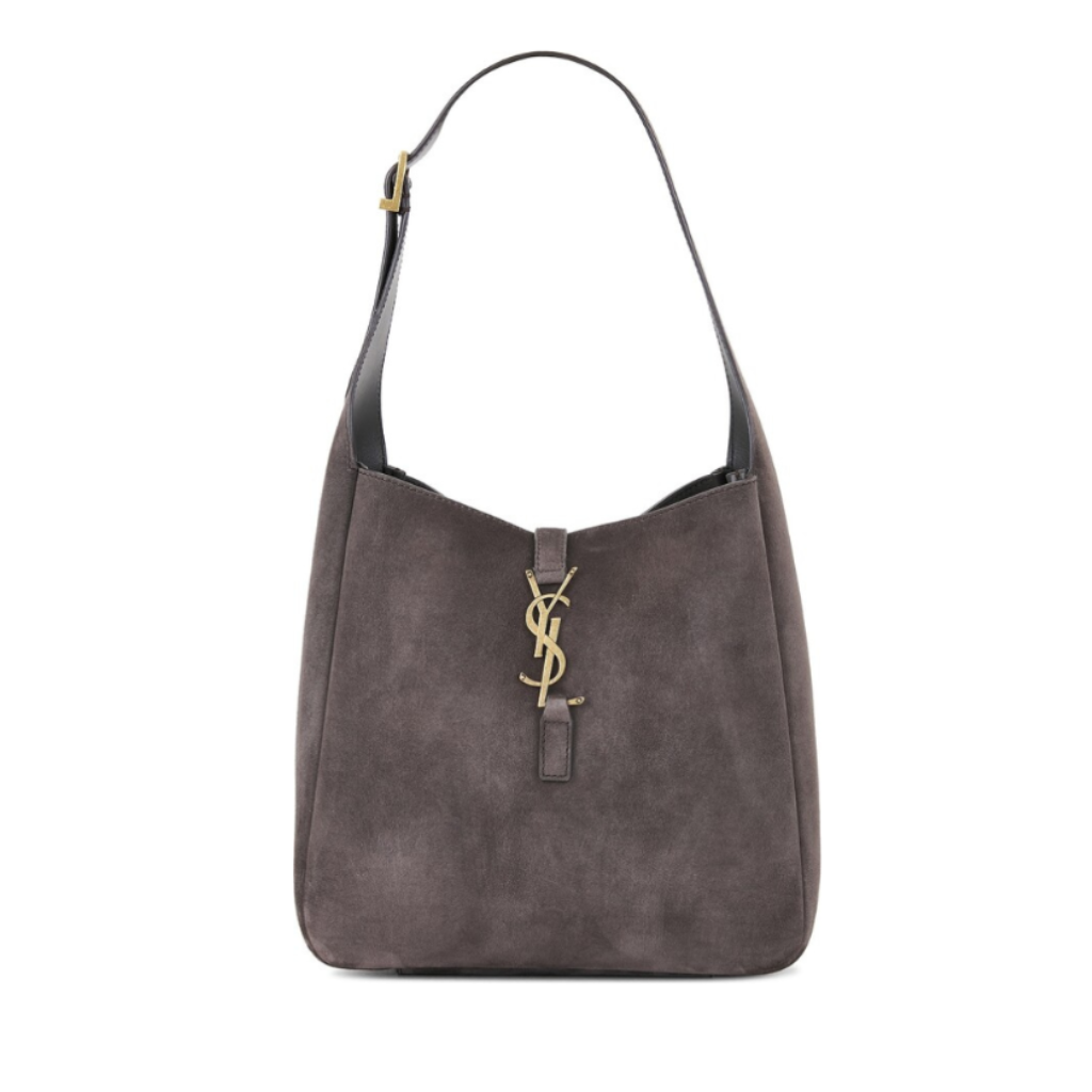 Saint Laurent Small Le Hobo Bag Brown Grey