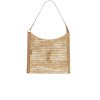 Saint Laurent Oxalis In Raffia Crochet And Leather Naturel 41Cm 773984Gaaeb9718