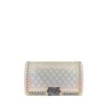 Chanel Boy Beauty Chain Around Bag Silver Tone Hardware Gradient White 26Cm