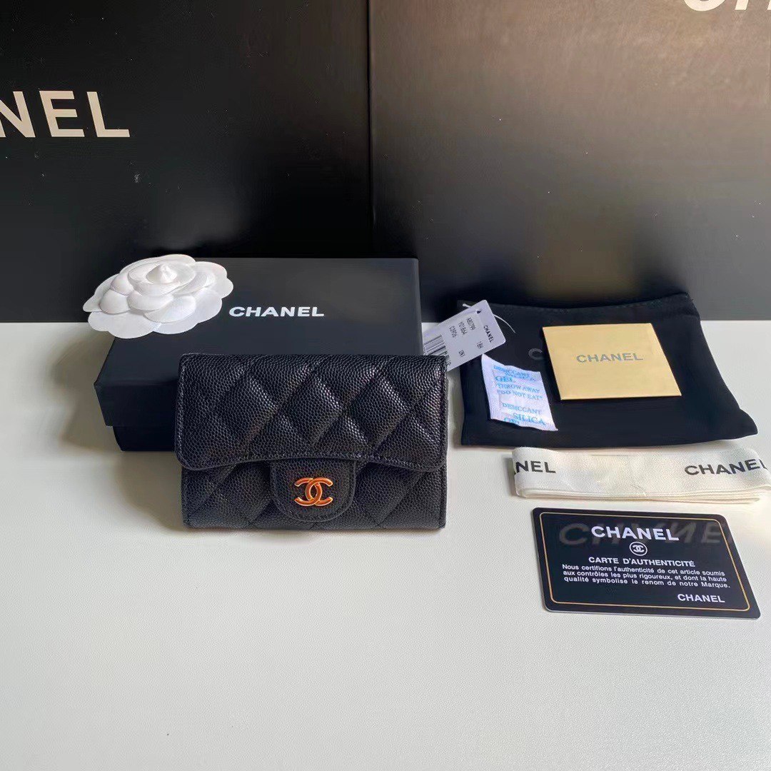 Chanel Classic Card Holder Wallet Black Ap0214 - Image 2