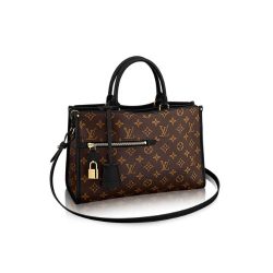 Louis Vuitton Popincourt Mm Tote Bag Monogram Canvas Black M43435