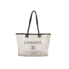 Chanel Deauville Shopping Tote Bag Grey 37Cm