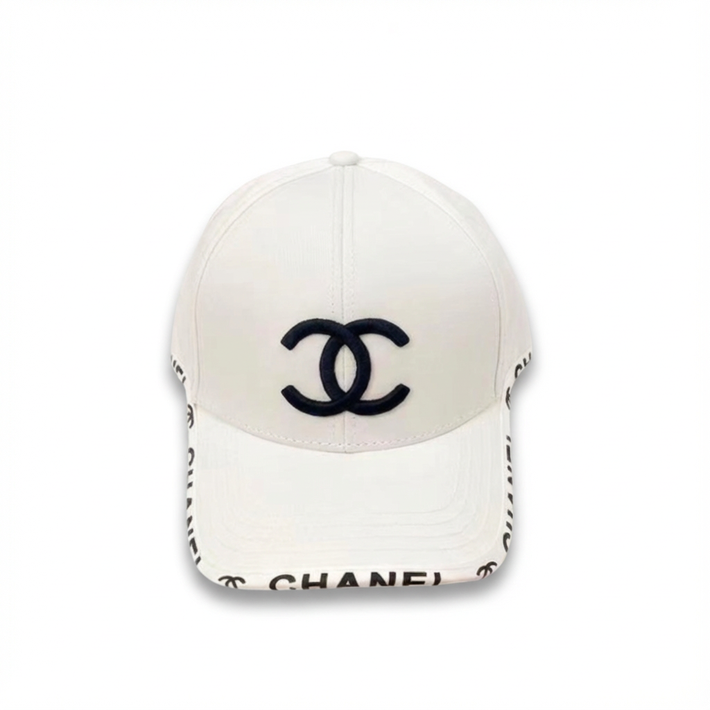 Chanel Cotton Baseball Cap White