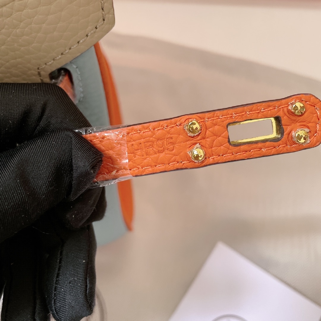 HERMES BIRKIN MINI GOLD HARDWARE EPSOM MULTICOLOR 25CM - Image 7