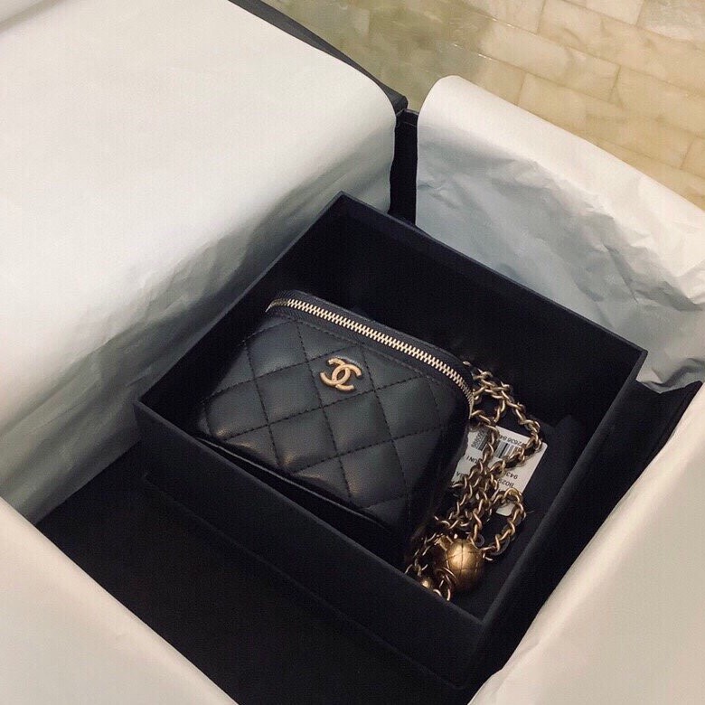 Chanel Small Vanity With Chain Black Ap1447 - Image 2