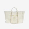 Chanel Small Deauville Canvas Tote 34Cm