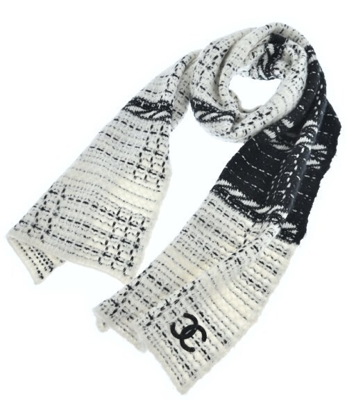 Chanel Scarves White And Black - Image 3