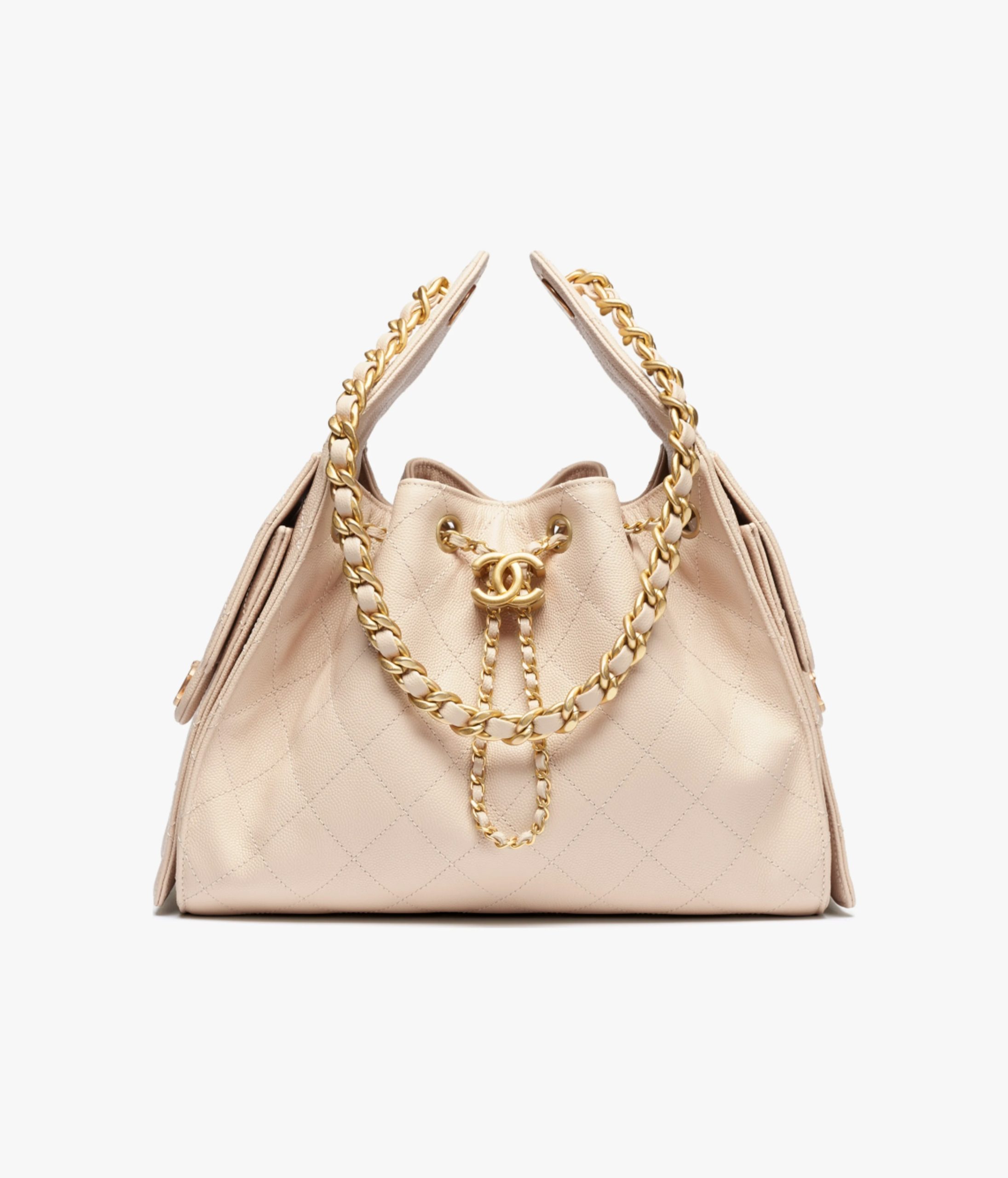 Chanel 25 Small Handbag 25cm Beige