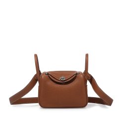 Hermes Gold Clemence Mini Lindy 30 Palladium Hardware