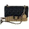 Chanel Black & Gold Metal Mini Flap Bag