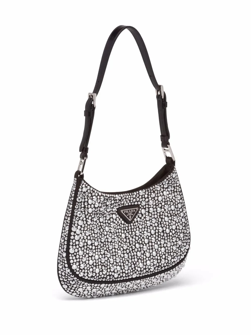 Prada Cleo Crystal-Embellished Shoulder Bag - Image 3