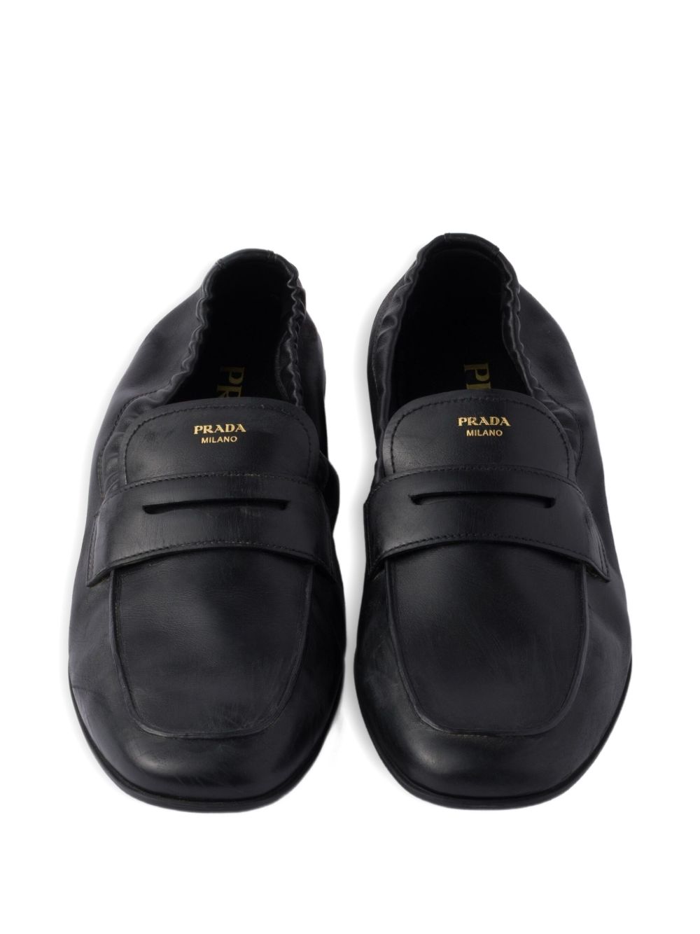 Prada Shuffle Leather Loafers - Image 2