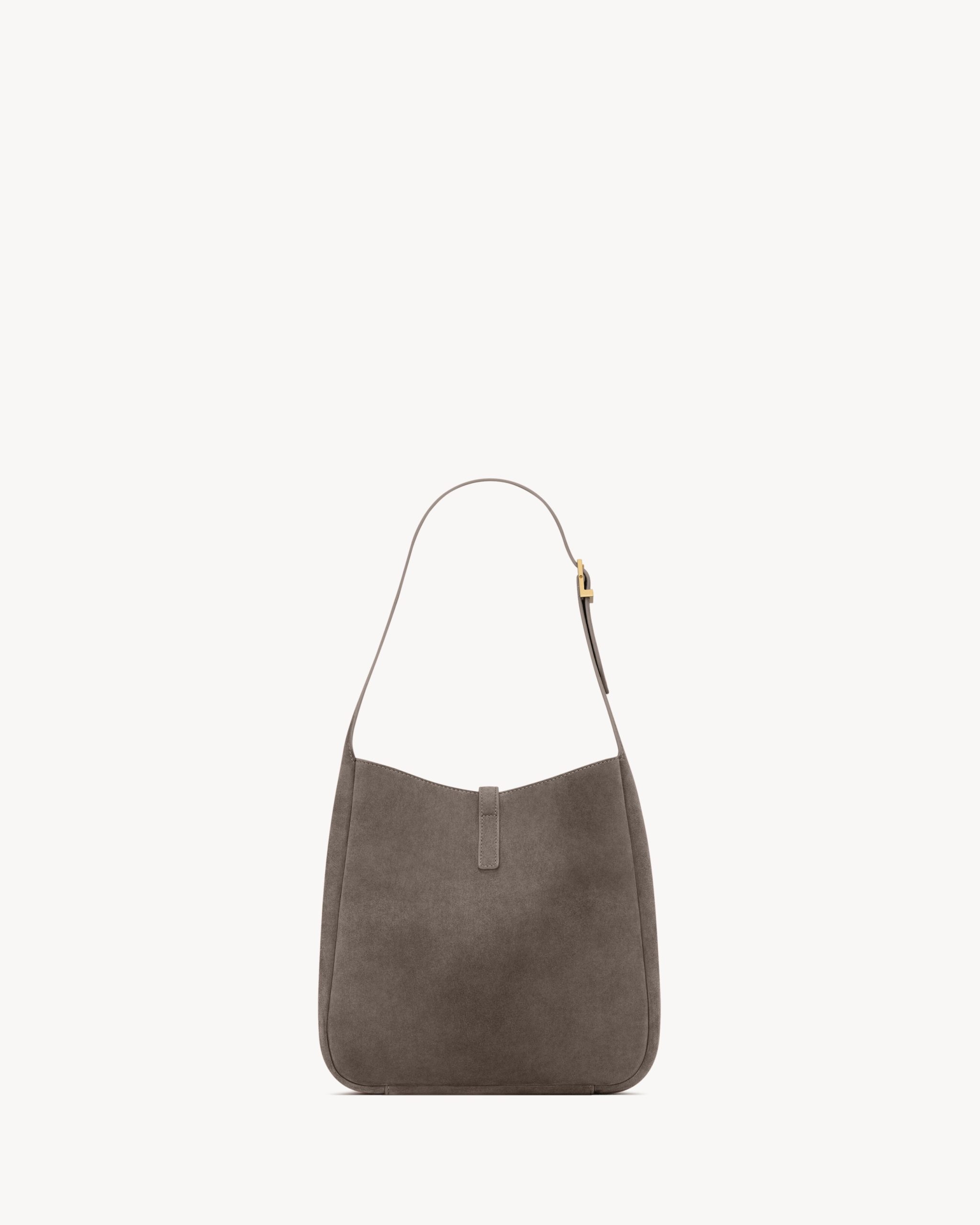 Saint Laurent Small Le Hobo Bag Brown Grey - Image 5