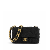 Chanel Funky Town Flap Bag CC Embossed Quilted Denim Medium