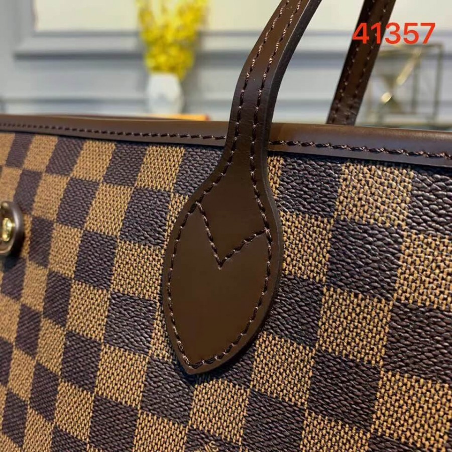 Louis Vuitton Damier Ebene Neverfull Gm 39Cm Red N41357 - Image 4
