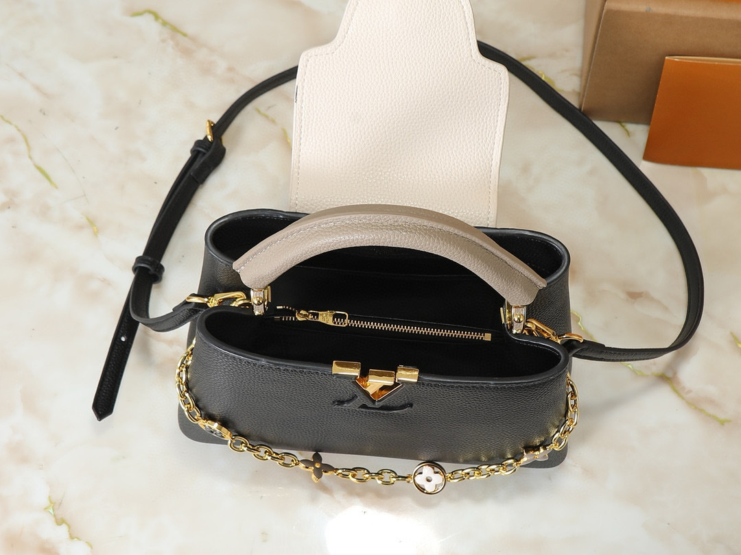 Louis Vuitton Capucines Taurillon Cowhide Black And Grey 27Cm M20708 - Image 2