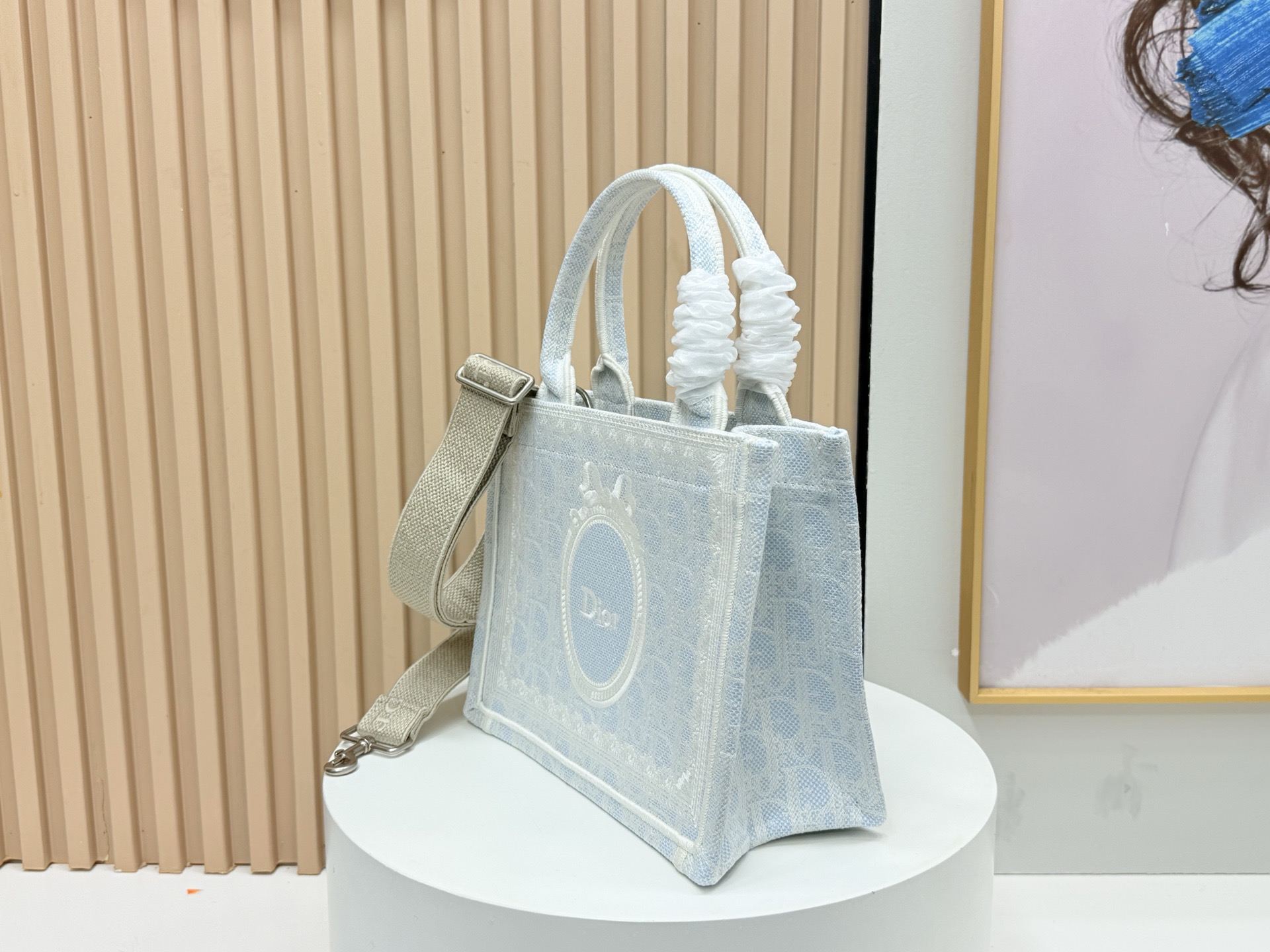 Medium Dior Book Tote with Strap - Image 8