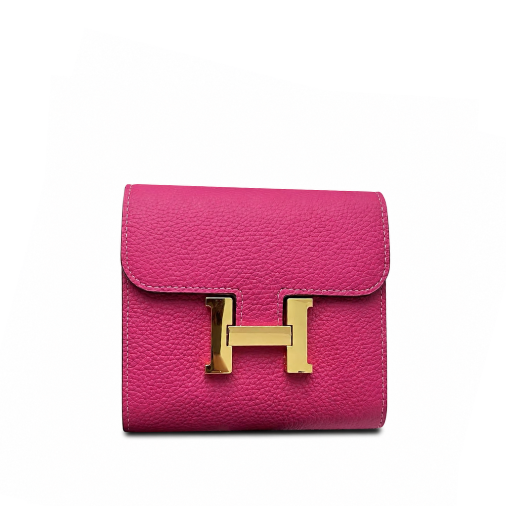 Hermes Pink Constance Slim Wallet