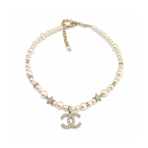 Chanel CC Pearl And Strass Star Sautoir Necklace