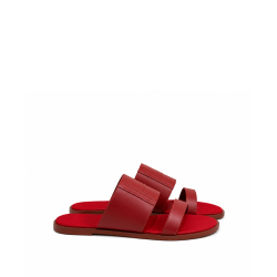 Hermes Mona Sandal In Red