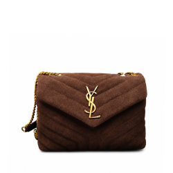 Saint Laurent Loulou Suede Shoulder Bag