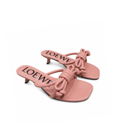Loewe Lambskin Blush Knot Sandal