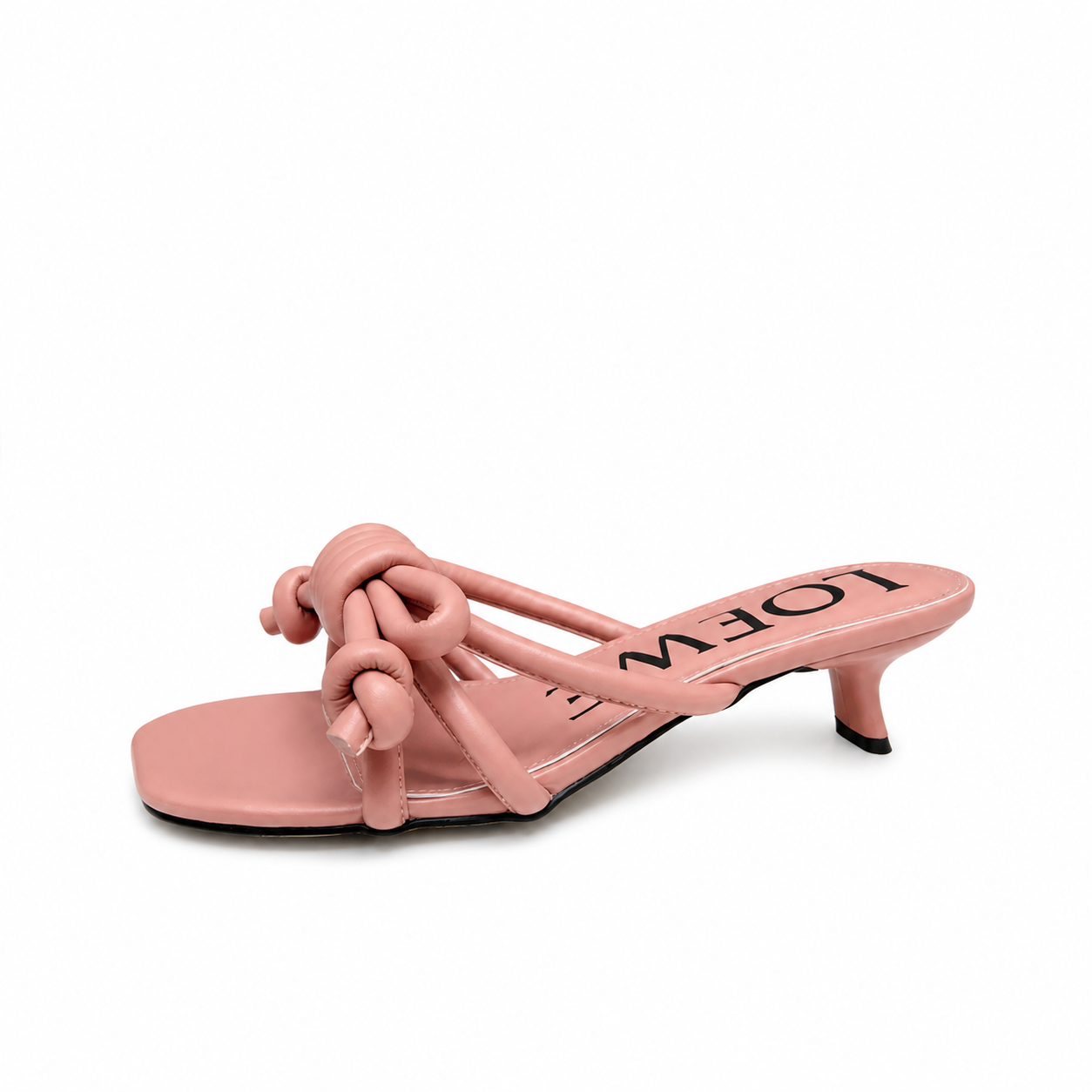 Loewe Lambskin Blush Knot Sandal - Image 5