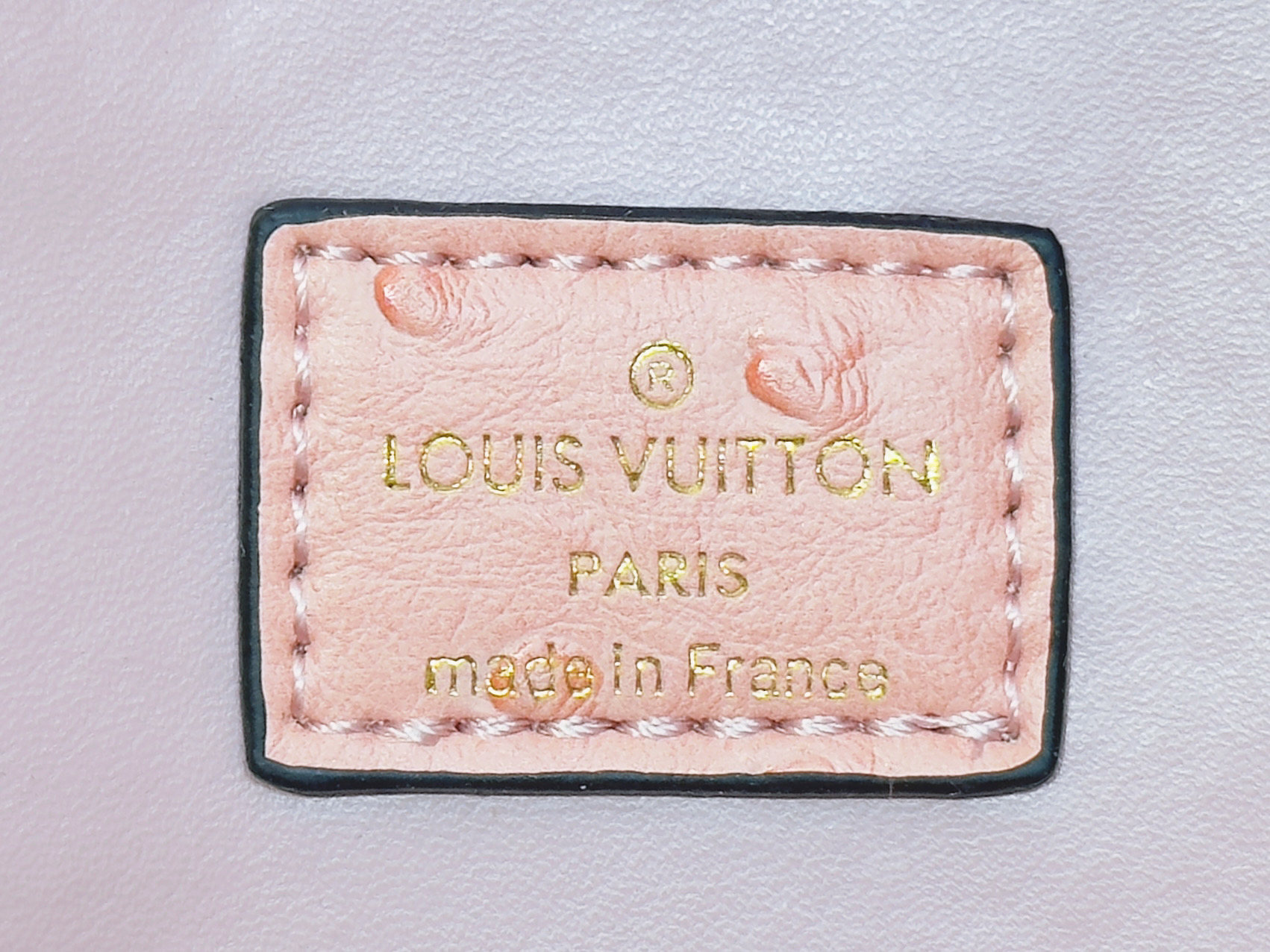 Louis Vuitton Ostrich Vanity Chain Pouch Pink - Image 6
