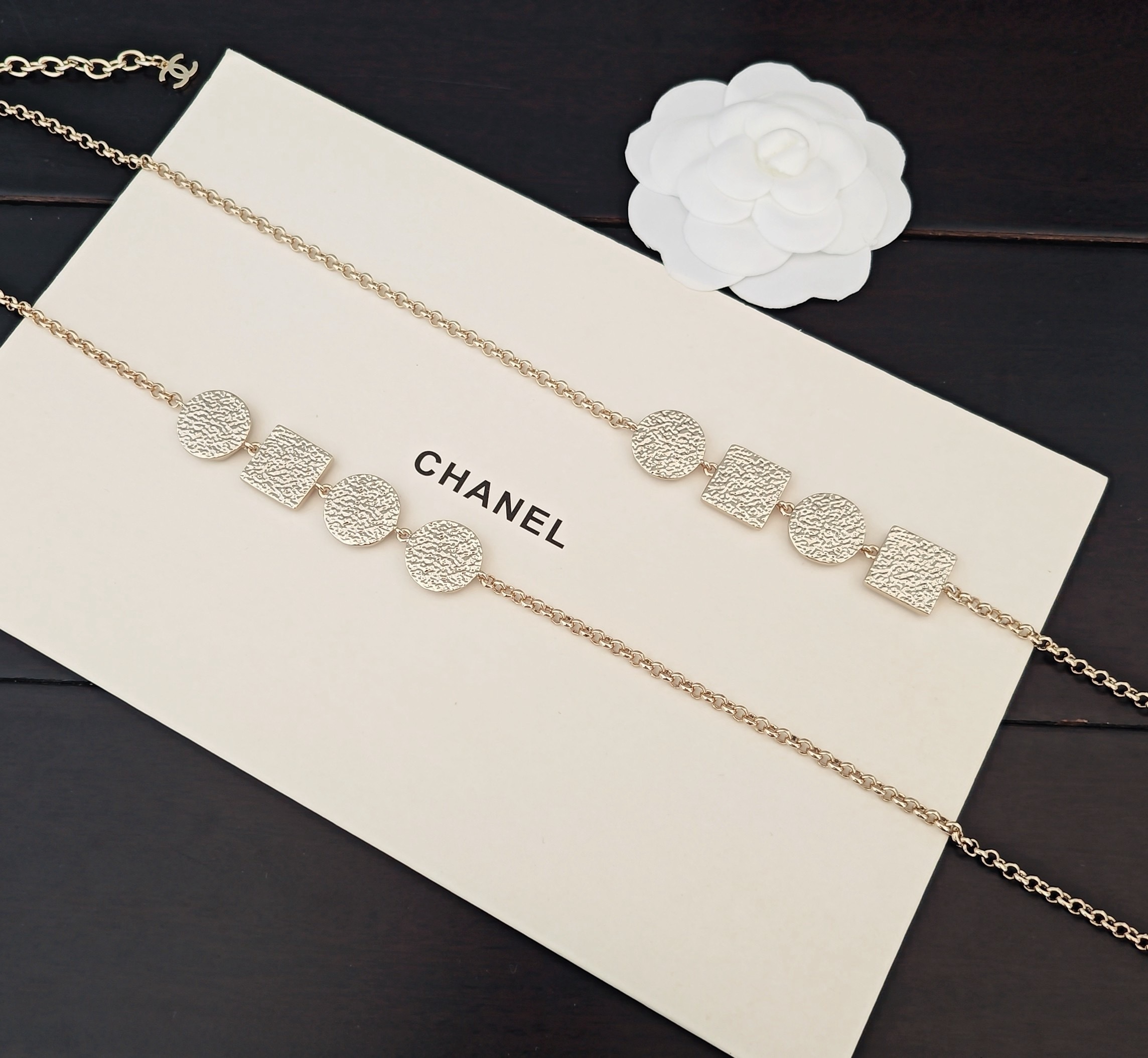 Chanel Gold-Tone CC And Multicolor Resin Sautoir Necklace - Image 3